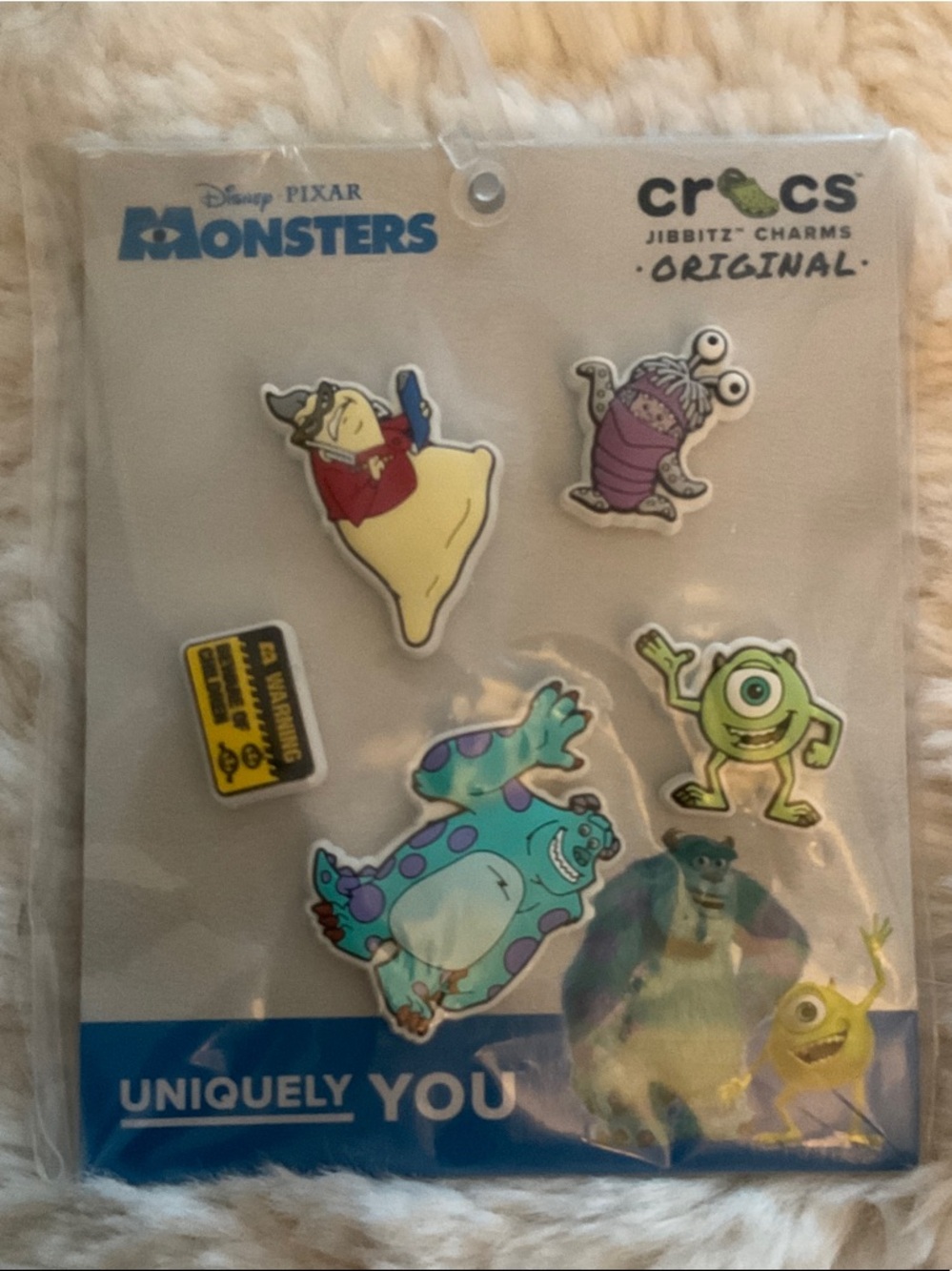 CROCS Monsters Jibbitz Charms - Blue Teal Purple Yellow